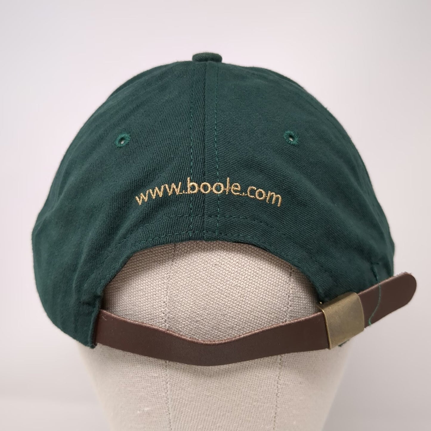 American Dry Goods Baseball Cap Green One Size Golf Logo Boole USA Slideback Hat