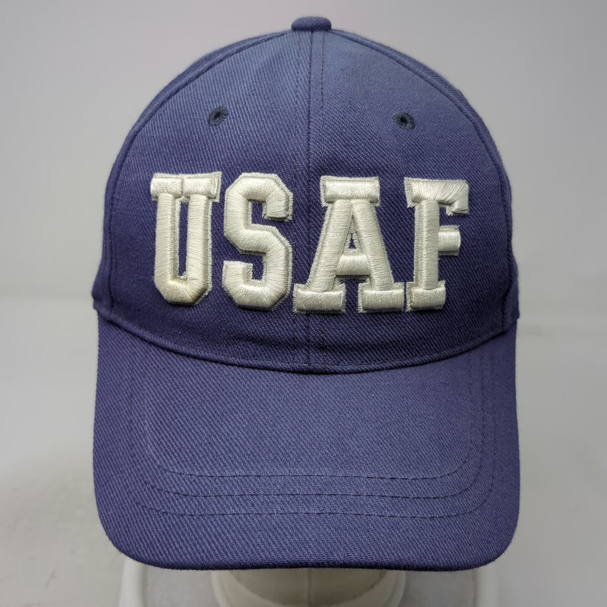 Blue One Size Baseball Cap Hat USAF Embroidered Strapback Military Air Force