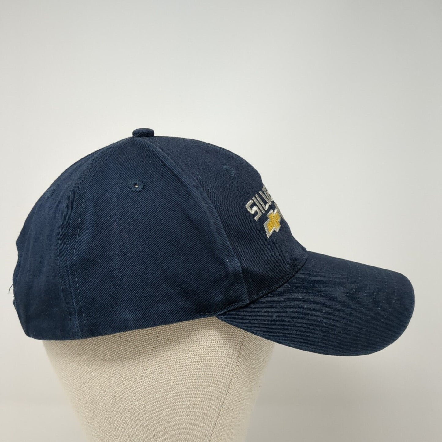 Chevrolet Silverado HD Strapback Hat Blue One Size Adjustable 6 Panel