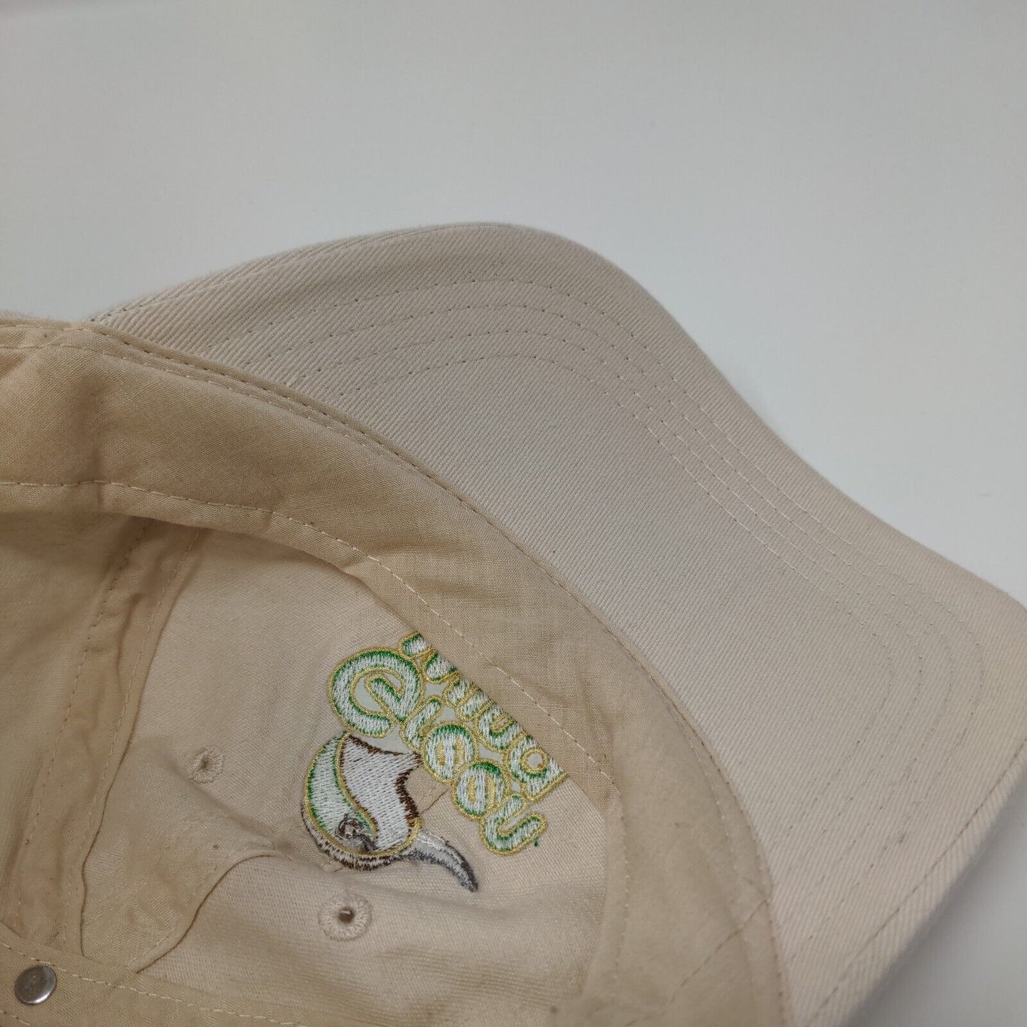 Green Wing Ducks Unlimited Strapback Hat Tan OSFA Adjustable Embroidered