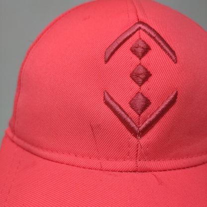 Ola Slideback Hat Pink One Size Adjustable Embroidered Vented Holes 6 Panel