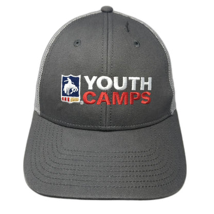 The Game Trucker Hat Gray One Size Youth Camps Rodeo Starts Here Snapback