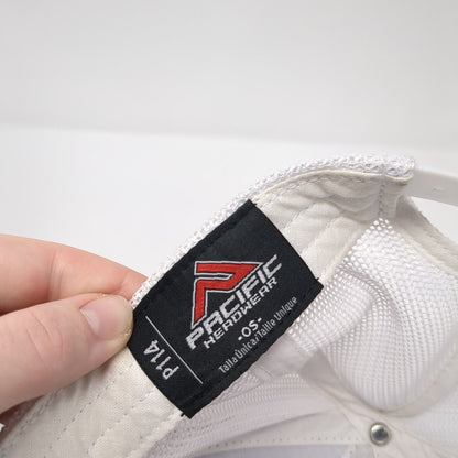 Pacific Headwear Trucker Hat Gray One Size Embroidered Logo Colorblock