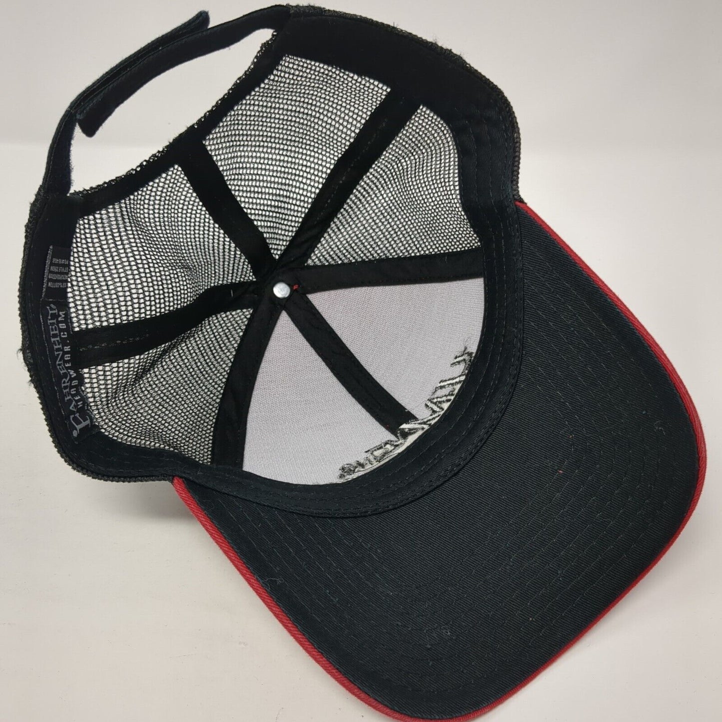 YMC Inc Mechanical Contractor Strapback Trucker Hat Red One Size 6 Panel