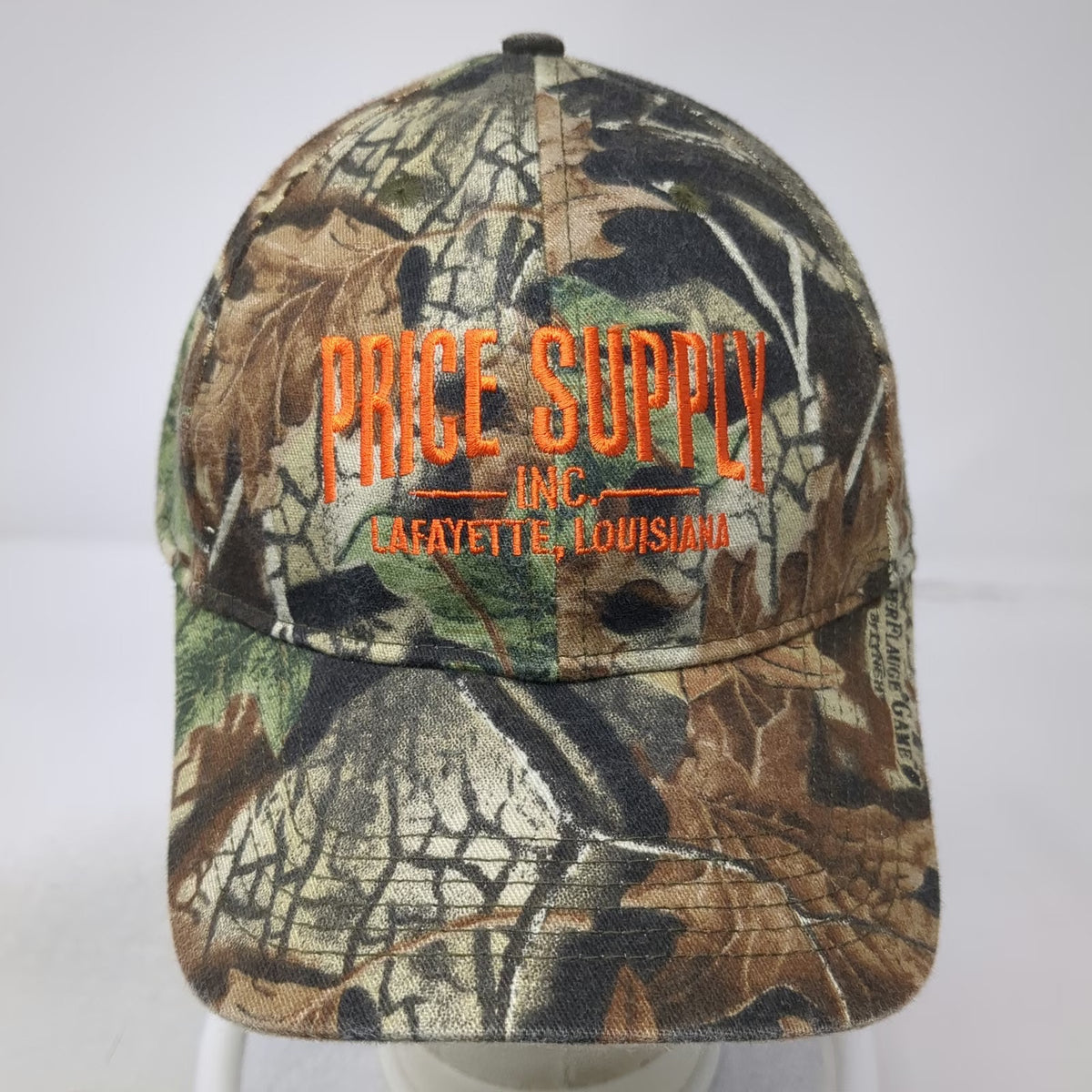 Baseball Cap Green Orange One Size Camo Price Supply Inc Lafayette Louisiana Hat