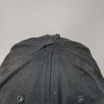 BAE Slideback Hat Black One Size Adjustable Embroidered Vented Holes 6 Panel