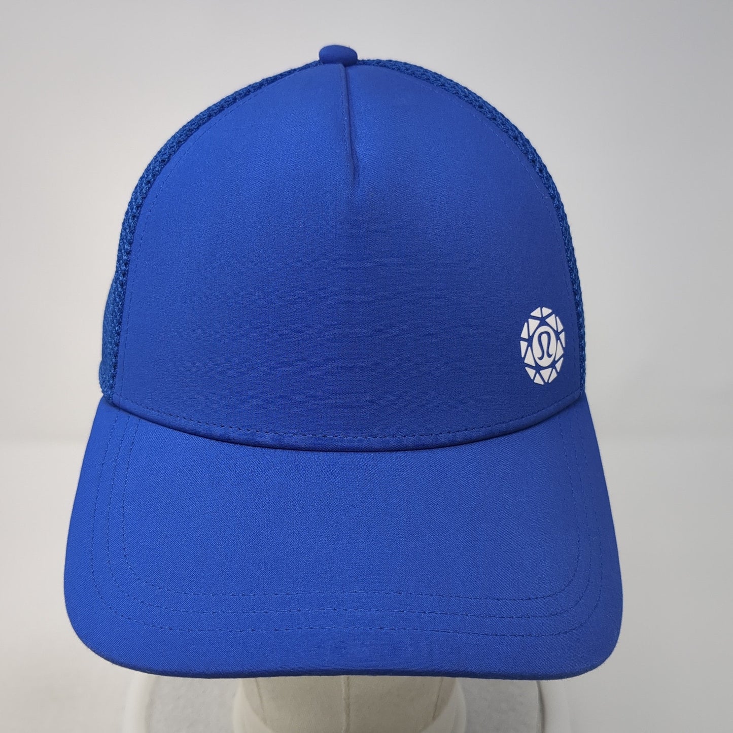 Lululemon Snapback Trucker Hat Blue Small Adjustable Breathable Mesh Back