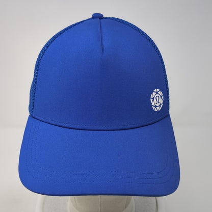 Lululemon Snapback Trucker Hat Blue Small Adjustable Breathable Mesh Back