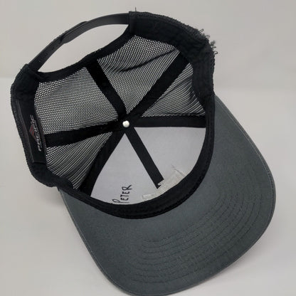 EB Snapback Trucker Hat Gray One Size Adjustable Mesh Back Pacific Headwear