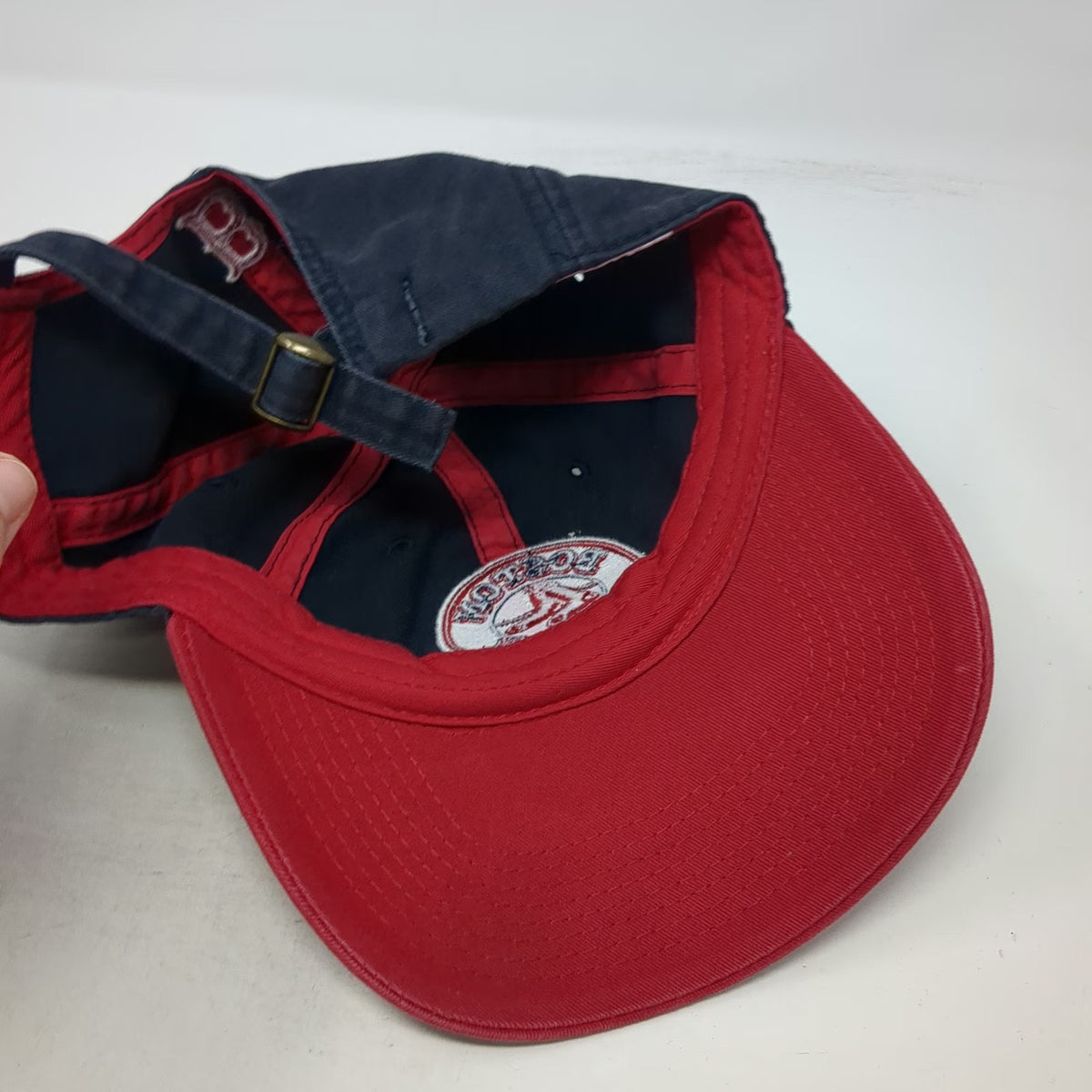 Boston Red Sox MLB Drew Pearson Baseball Cap Blue White One Size Adjustable Hat