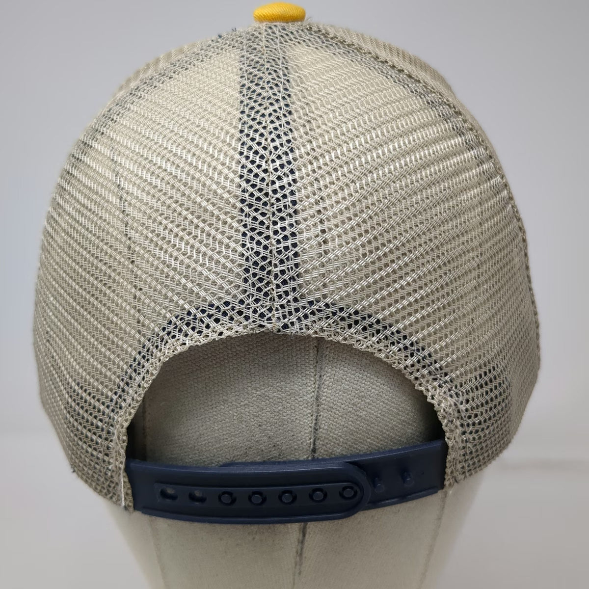 Corona Trucker Hat Blue Yellow One Size Mesh Back Snapback Beer Logo Patch Crown