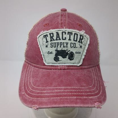 Tractor Supply Co. Patch Trucker Hat Red One Size Mesh Back Colorblock