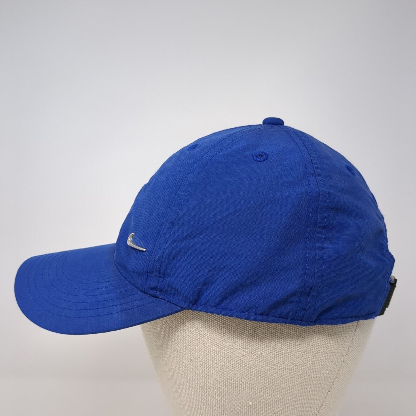 Nike Swoosh Strapback Hat Blue One Size Adjustable Solid Heritage86