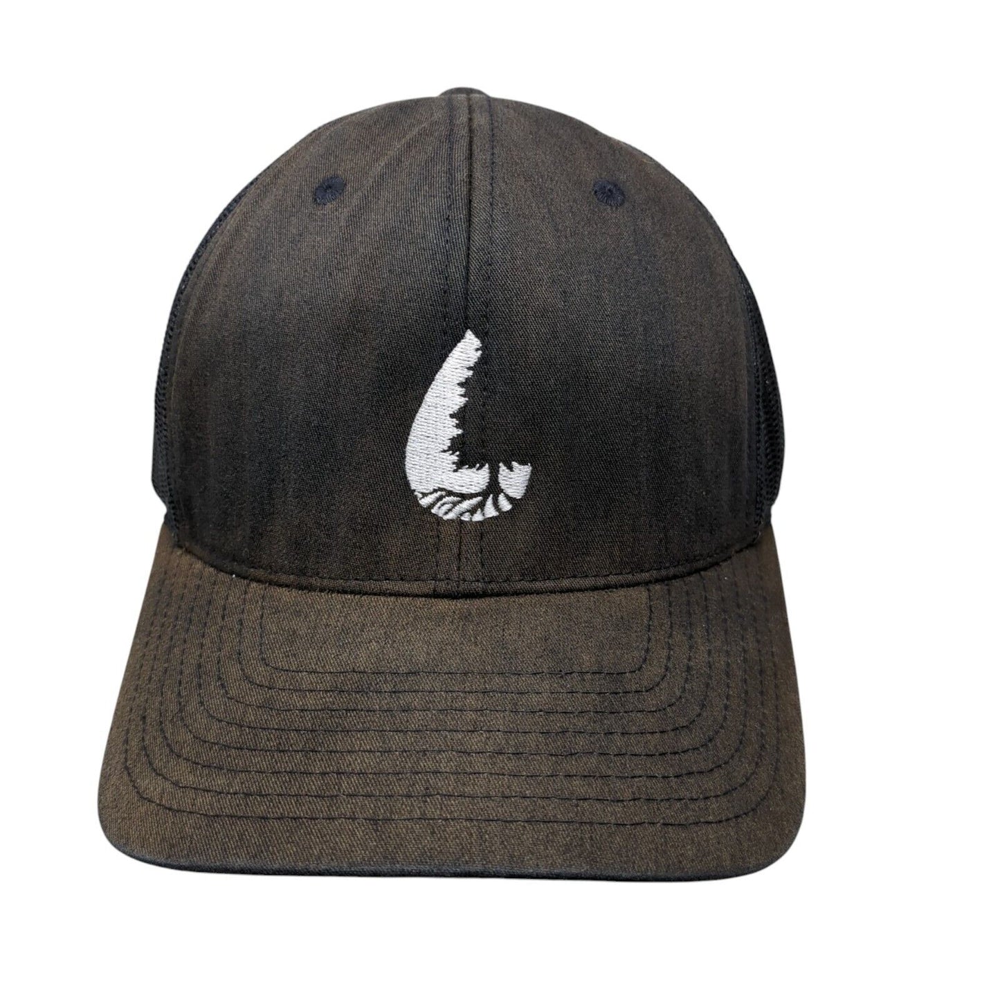 Vivid Roots Snapback Mesh Back Trucker Hat Black OSFA Classics Yupoong