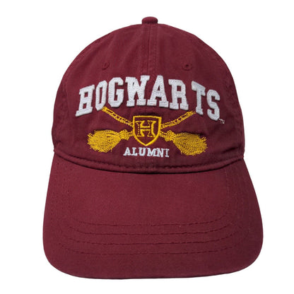Hogwarts Alumni Slideback Hat Red OSFM Embroidered Harry Potter 6 Panel