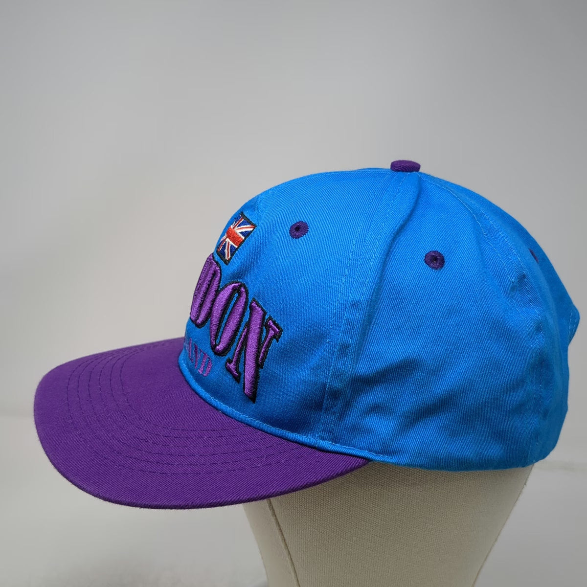 Great Britain Snapback Hat Blue Purple One Size London England Union Jack