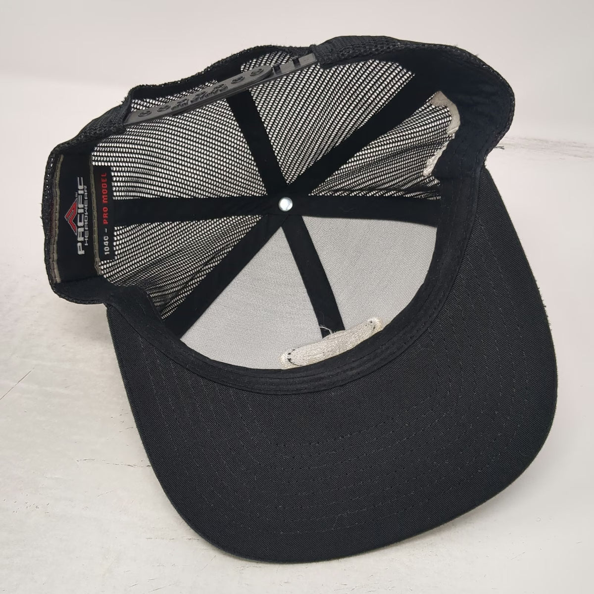 Pacific Headwear Trucker Hat Black One Size Mesh Back Chief Anderson Supply Co