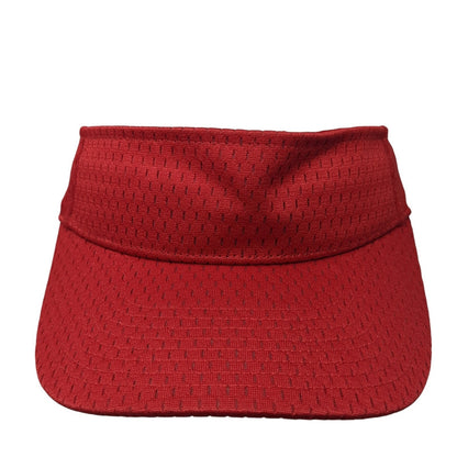 Richardson Strapback Visor Hat Red One Size Adjustable Outdoor Blank