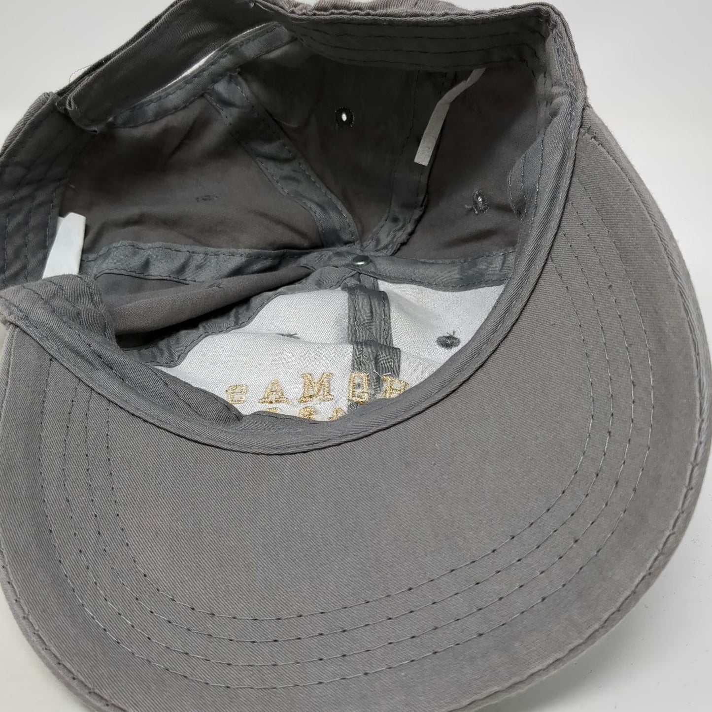 Ocean Blue Apparel St. Thomas Dolphin Gray One Size Baseball Cap Hat Embroidered