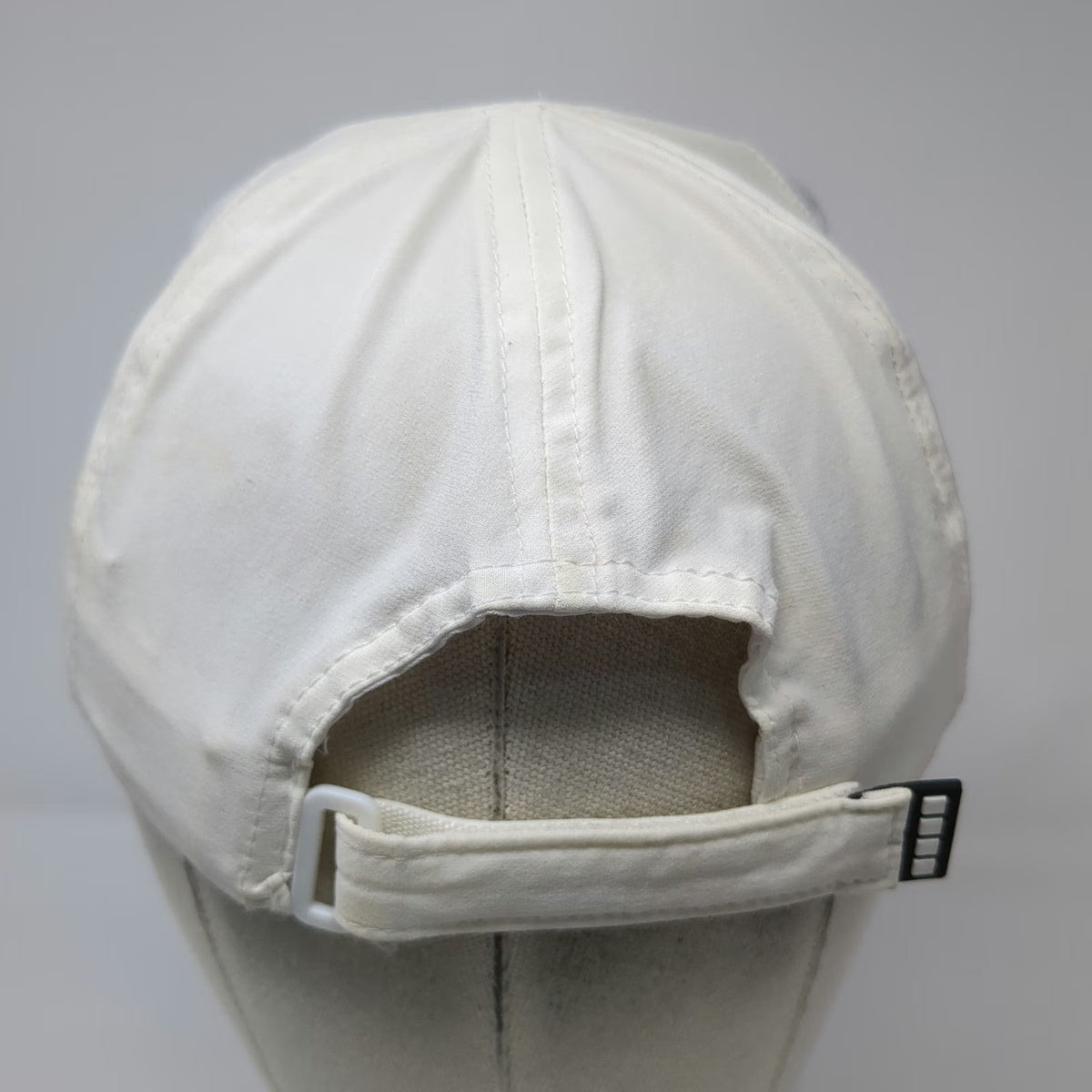 Capelli Sport Baseball Cap White One Size Mesh Vents Strapback Athletic Hat