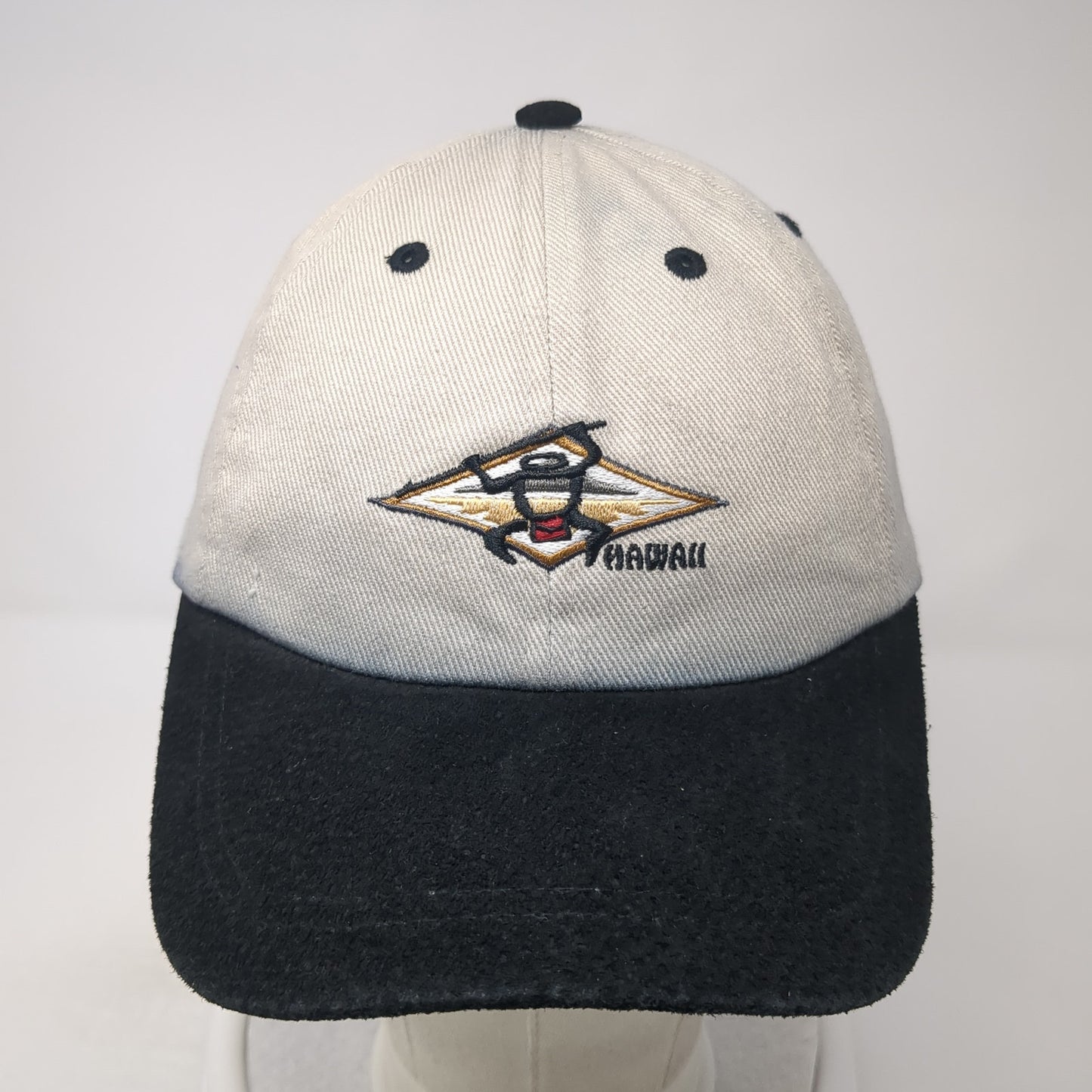 Hawaii Slideback Baseball Cap Beige OS Adjustable Embroidered Hawaiian Headwear