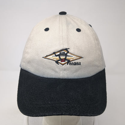 Hawaii Slideback Baseball Cap Beige OS Adjustable Embroidered Hawaiian Headwear