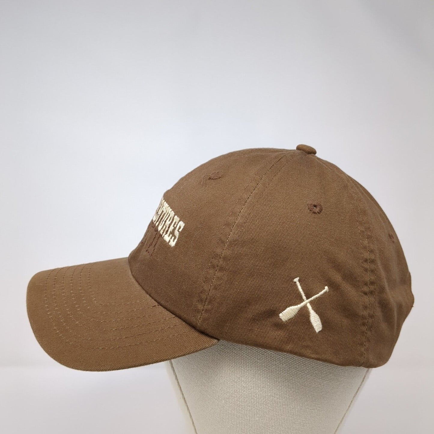 Idaho Adventures Raft Slideback Hat Brown OSFA Adjustable Embroidered