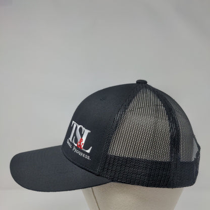 TS&L Seeds Progress Snapback Mesh Back Trucker Hat Black One Size