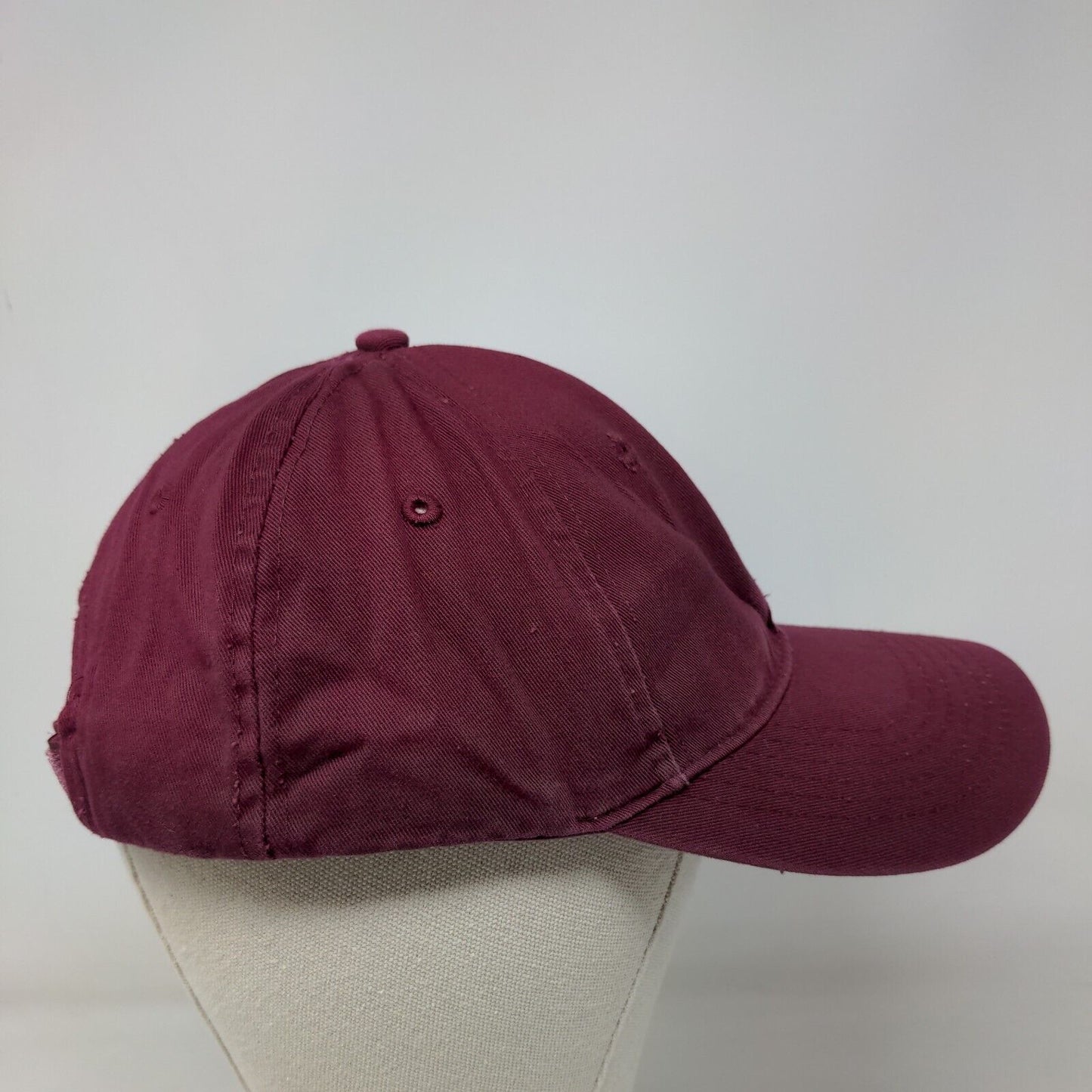 Rawlings Strapback Hat Red Large/XL Adjustable 6 Panel Vent Holes Blank
