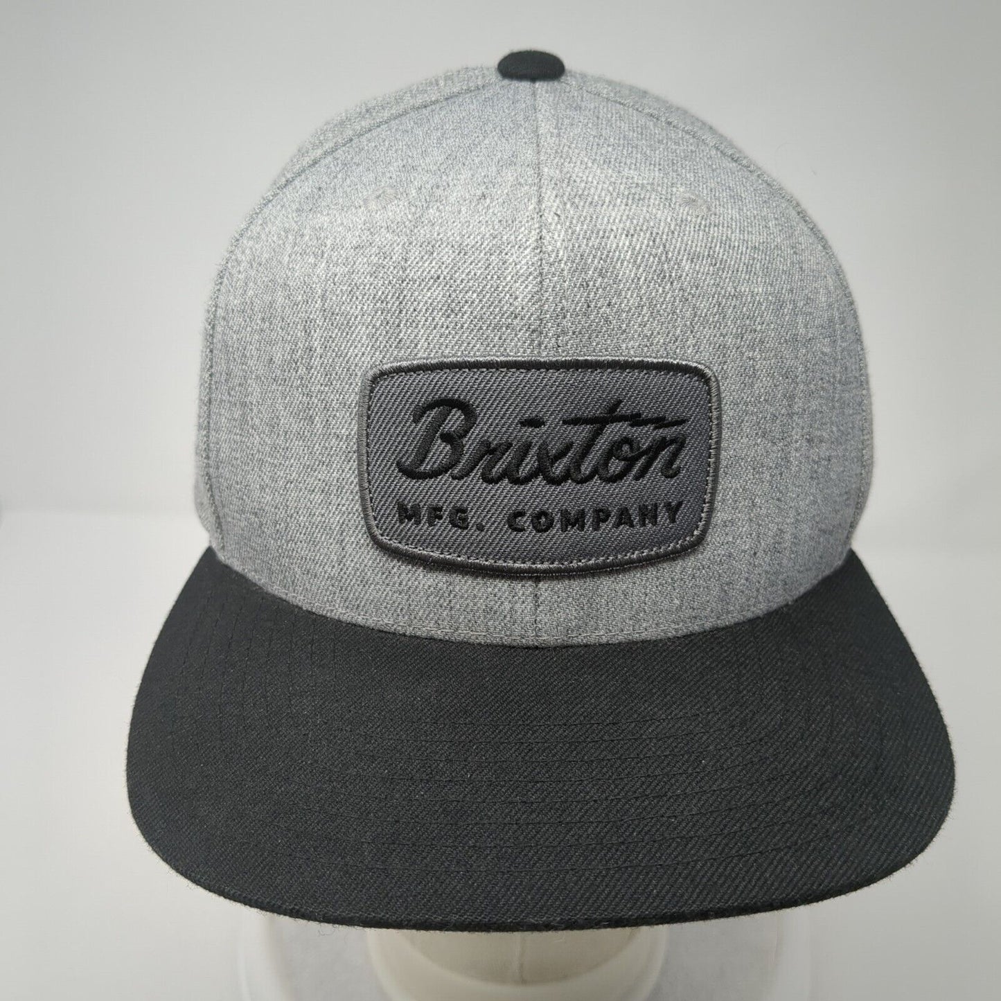 Brixton Mfg. Company Patch Snapback Hat Gray One Size Colorblock