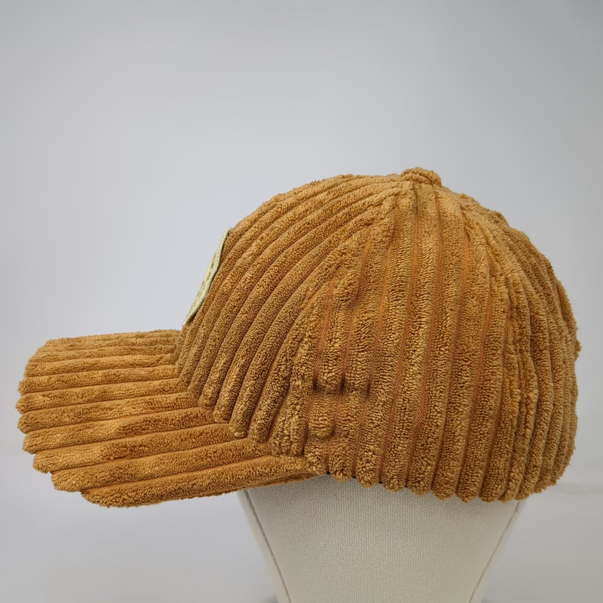 Baseball Cap Brown One Size Wide Wale Corduroy St Hildie's Patch Snake Logo Hat