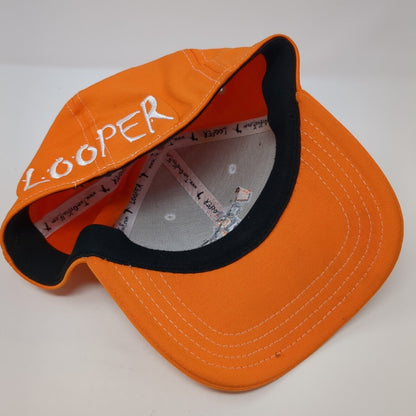 Looper Tomord Golf Fitted Hat Orange S/M Embroidered 6 Panel Polyester