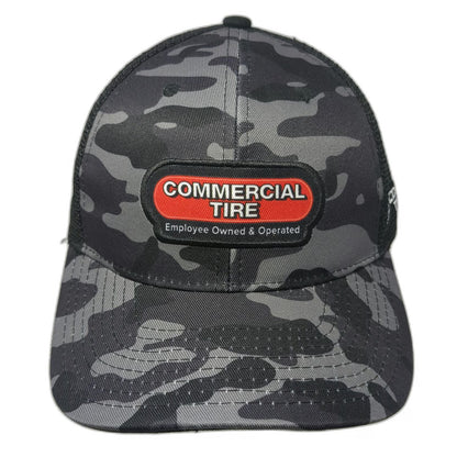 Commercial Tire Trucker Hat Black Camo One Size Cooper Tires Logo Mesh Snapback