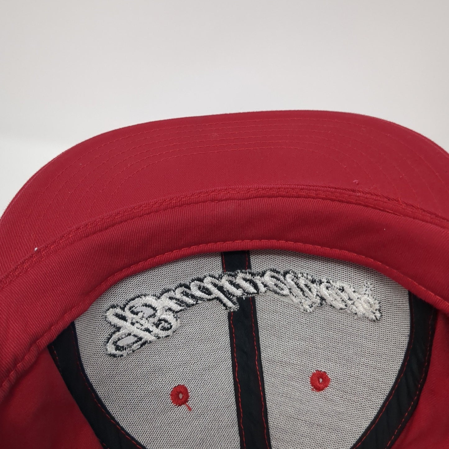 Budweiser Snapback Hat Red One Size Adjustable Embroidered Official Product