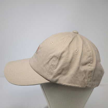 Empyre Baseball Cap Beige One Size Rose Flower Embroidery Slideback Cotton Hat