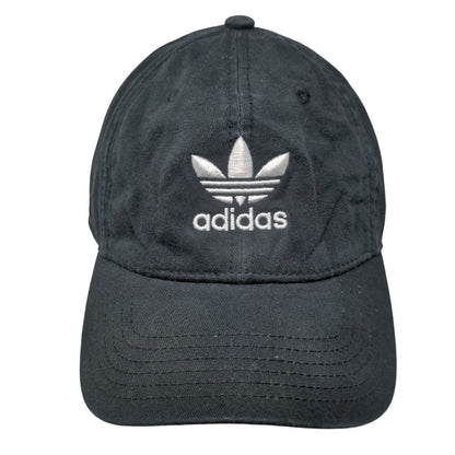 Adidas Slideback Hat Black OSFM Embroidered Trefoil Adjustable 6 Panel