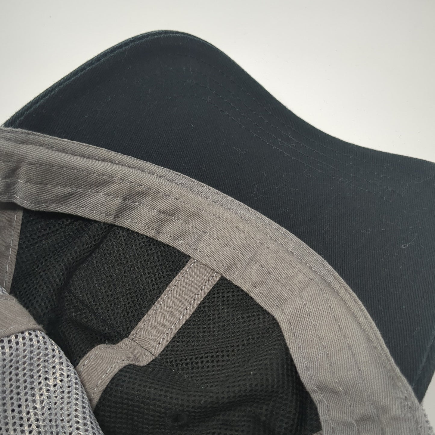 GenSend Patch Snapback Trucker Hat Black Large Mesh Back Richardson