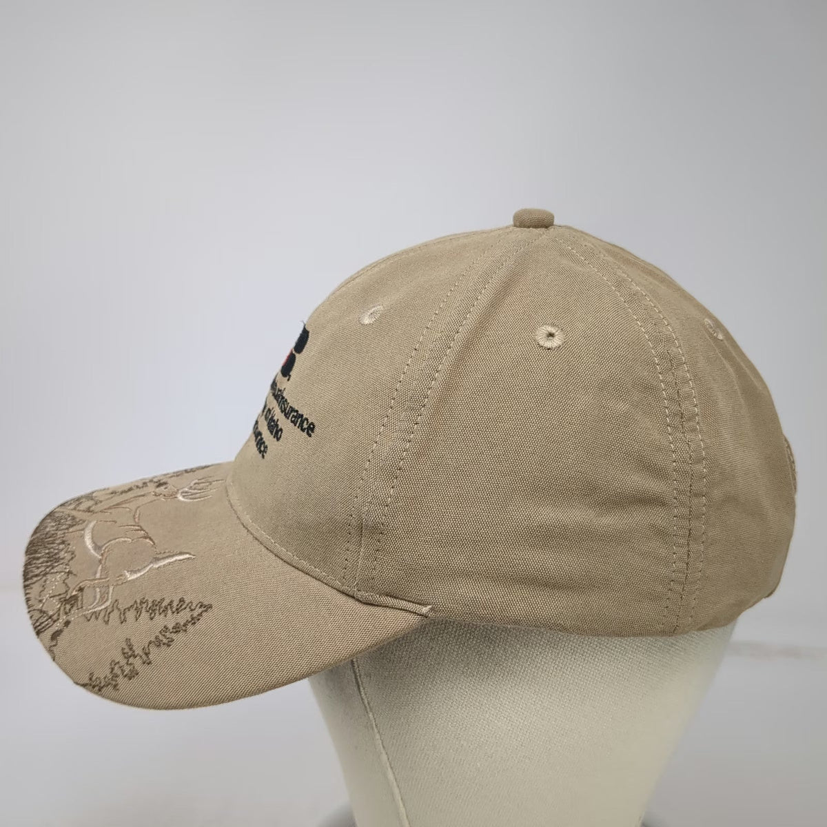 Legend Baseball Cap Brown One Size Idaho Farm Bureau Crop Insurance Deer Hat