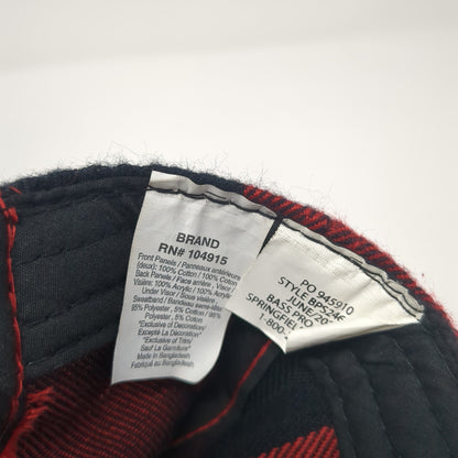 Cabela's Spell Out Snapback Hat Multicolor One Size Plaid Embroidered