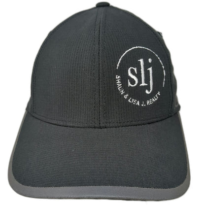 OGIO Baseball Cap Black One Size Performance Polyester Strapback Realty Logo Hat