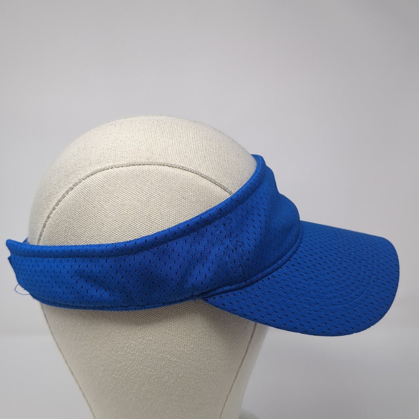 Augusta Sportswear Strapback Visor Hat Blue One Size Adjustable Blank