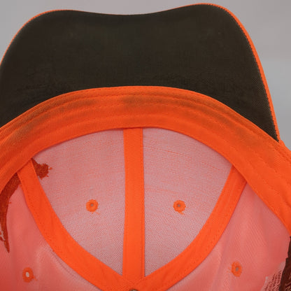 Wild Life Dri-Duck Baseball Cap Orange One Size Adjustable Vented Holes 6 Panel