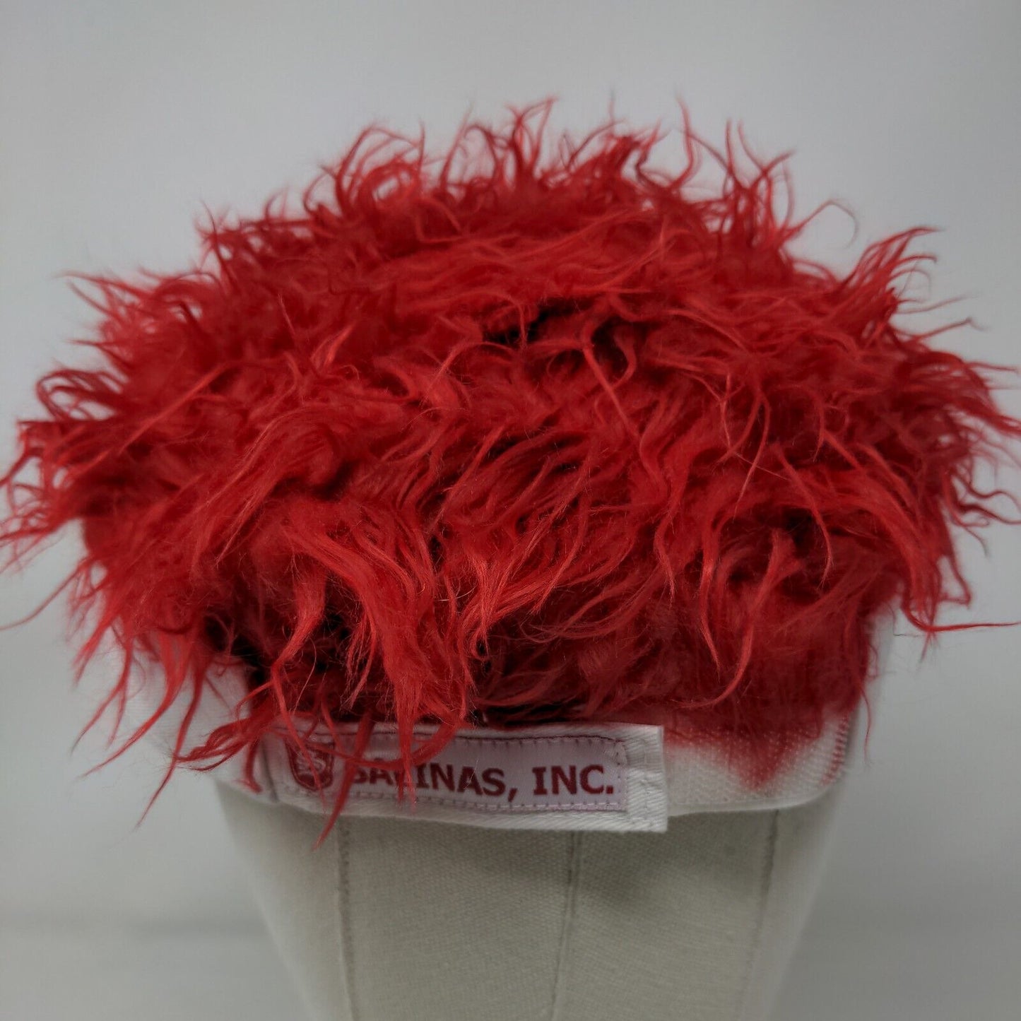 Flair Hair Sun Visor Hat Cap White Red Los Angeles Angels Embroidered Logo MLB