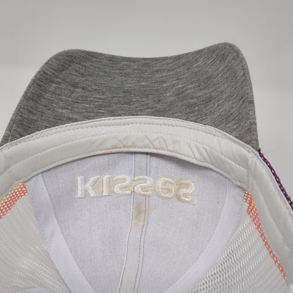 Kisses Snapback Trucker Hat Multi OSFM Mesh Back Embroidered Colorblock