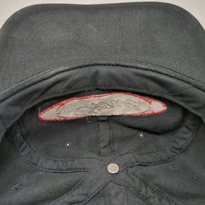 Headliner Snapback Black One Size Hat Pierce First In Inc Cotton Embroidered