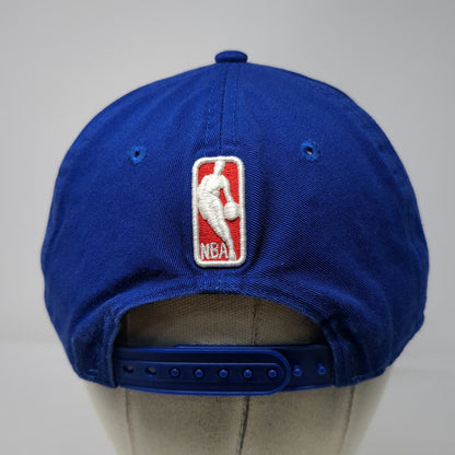 New Era Philadelphia 76ers NBA Snapback Hat Blue One Size Flat Brim 9FIFTY Gray