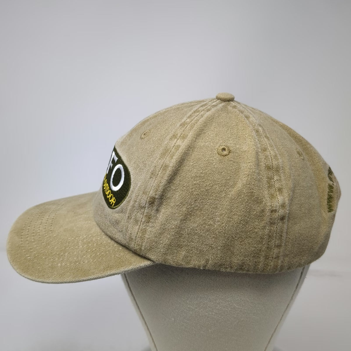 Greyfox Outdoor GFO Logo Baseball Cap Brown One Size Slideback Adjustable Hat