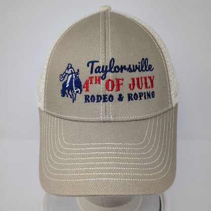 Taylorsville 4th Of July Rodeo & Roping Trucker Hat Brown OS Adjustable Mesh