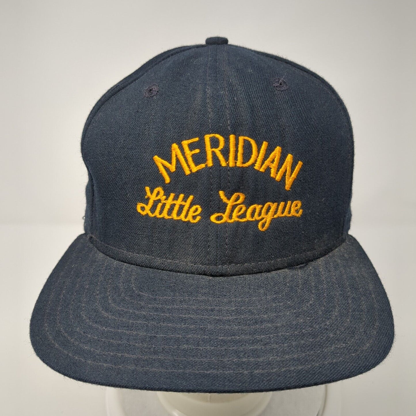 Meridian Little League Fitted Hat Blue 7 1/2 Embroidered Major League New Era