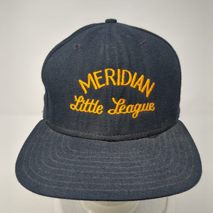 Meridian Little League Fitted Hat Blue 7 1/2 Embroidered Major League New Era